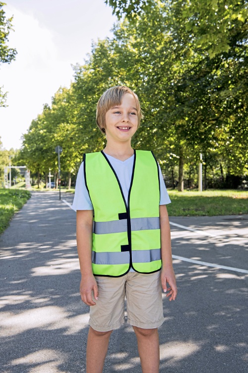 Kinder-Warnweste (Kids´ Hi-Vis Safety Vest With Front Zipper Aalborg)