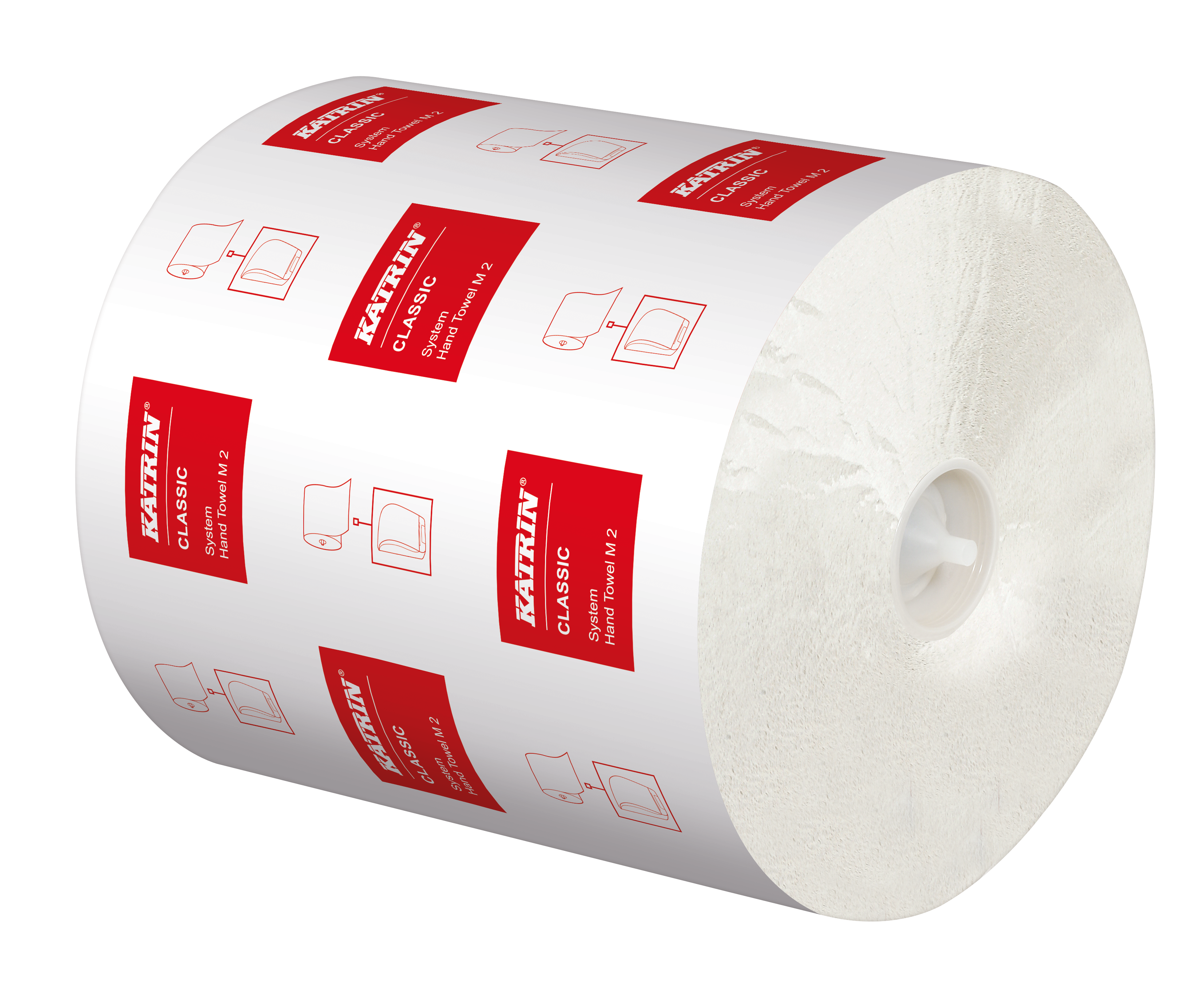 PAPIERHANDTUCHROLLEN 2-LAGIG 160M 6 ROLLEN Ø19cm weiss 711 Bl., 21cm, 2x23g/m²
