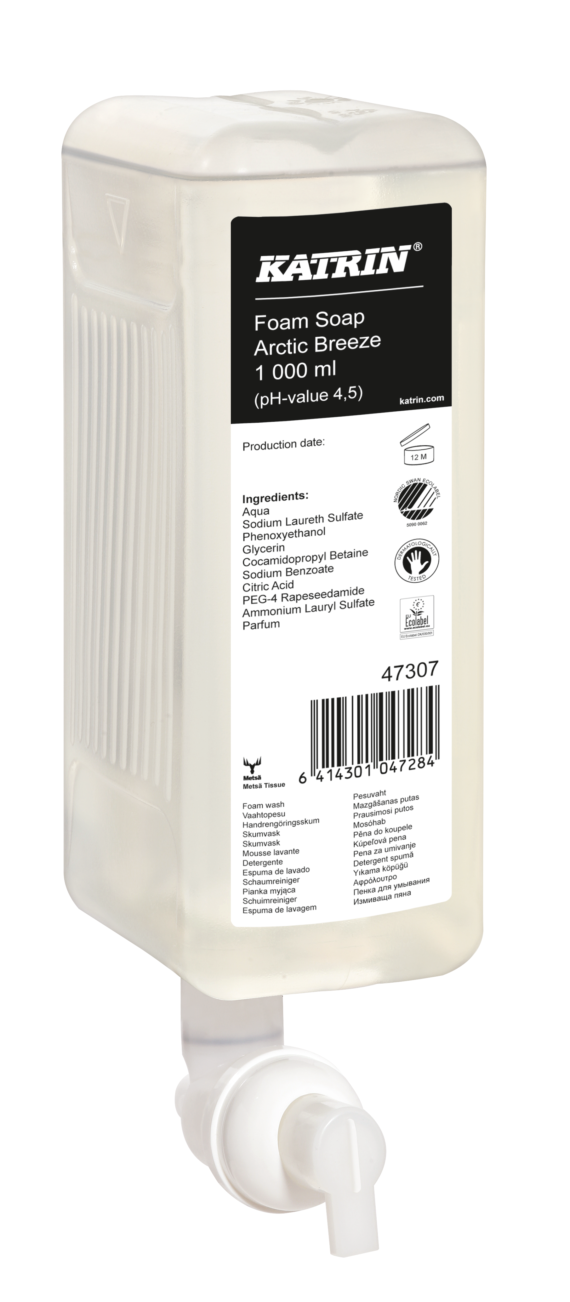 SCHAUMSEIFENPATRONEN SYSTEM 1000ML 6 PATRONEN	Arctic Breeze, mit integrierter Pumpe