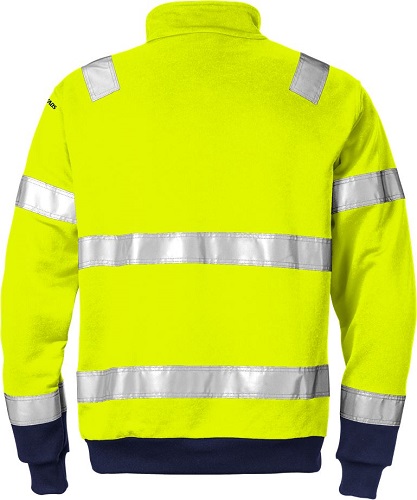 HIGH VIS ZIPPER-SWEATSHIRT KL. 3 728 SHV