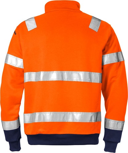 HIGH VIS ZIPPER-SWEATSHIRT KL. 3 728 SHV