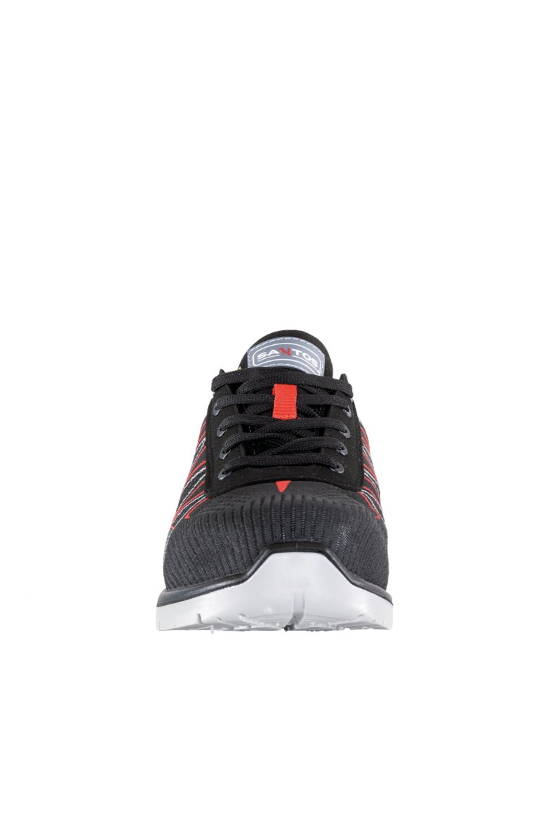 Santos Sicherheitsschuh halb  S46 Black-red S3-ESD