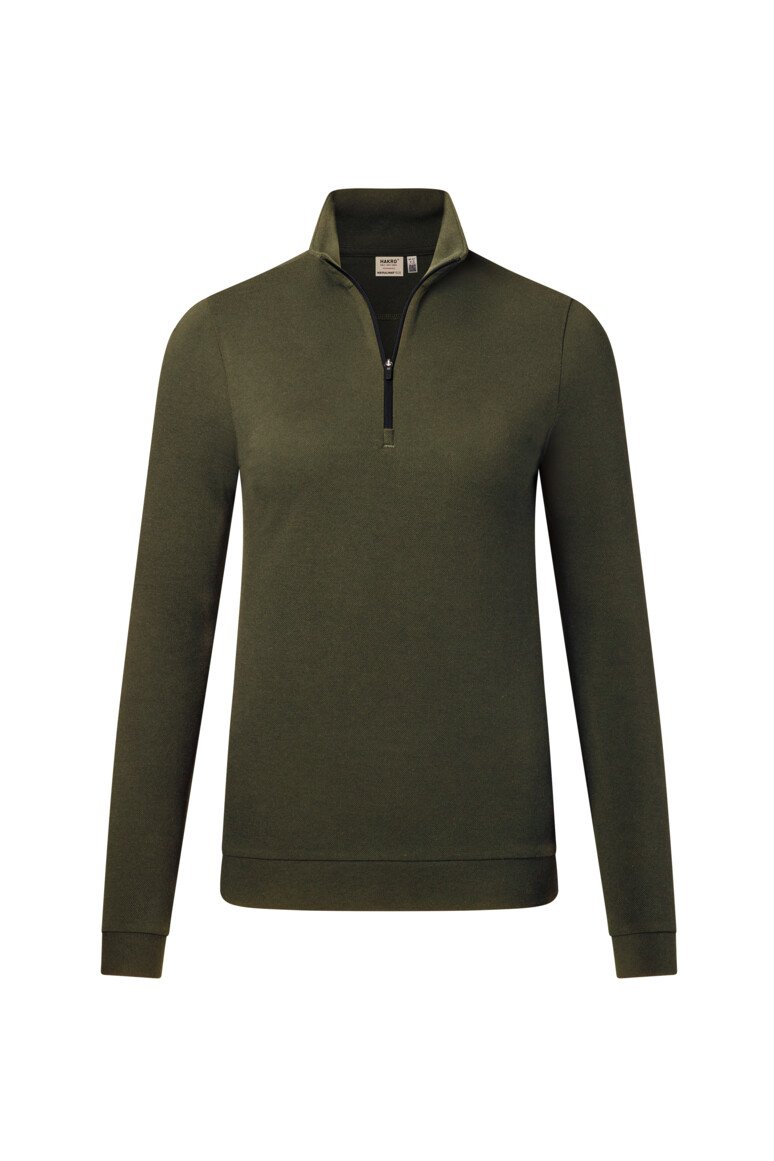 HAKRO Zip-Longsleeve Damen PIQUÉ MIKRALINAR® ECO