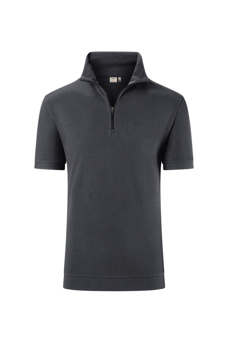HAKRO Zip-Shirt Unisex PIQUÉ MIKRALINAR® ECO